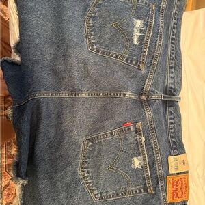 Levi's Blue Relaxed Jeans with Distressed Vintage Look